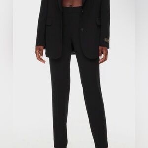 Aritzia Babaton Conan Cropped Trouser Black Slate Size 4
